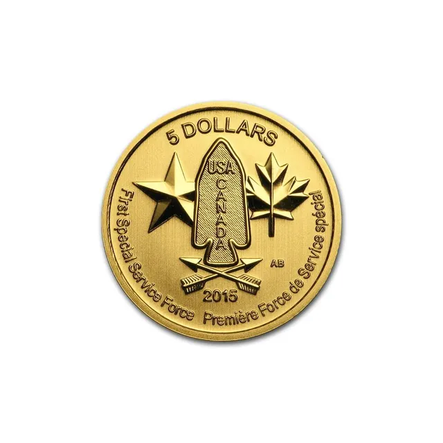 1/10 oz Canadian Devil’s Brigade Gold Coin (Sealed) (Random Year) – Royal Canadian Mint — photo 1