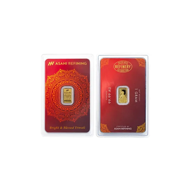 1 Gram Diwali Lakshmi Gold Bar – Asahi Refining — photo 1