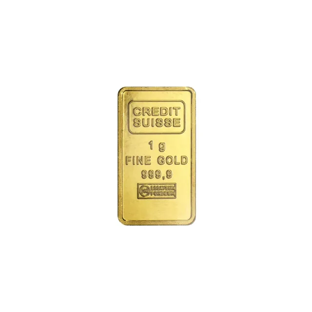 1 gram Gold Bar (Unsealed) (Circulated) – Credit Suisse — photo 1