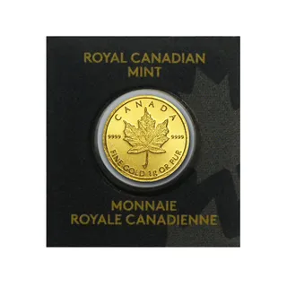 1 GRAM GOLD MAPLE LEAF COIN - Maplegram 25™