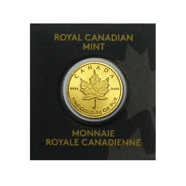1 GRAM GOLD MAPLE LEAF COIN - Maplegram 25™ — photo 1