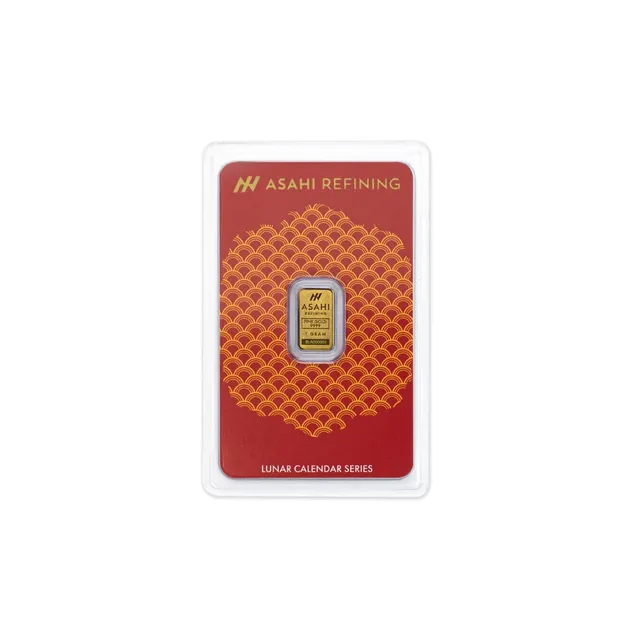 1 Gram Lunar Snake Gold Bar (Inc Assay Card) – Asahi Refining — photo 1