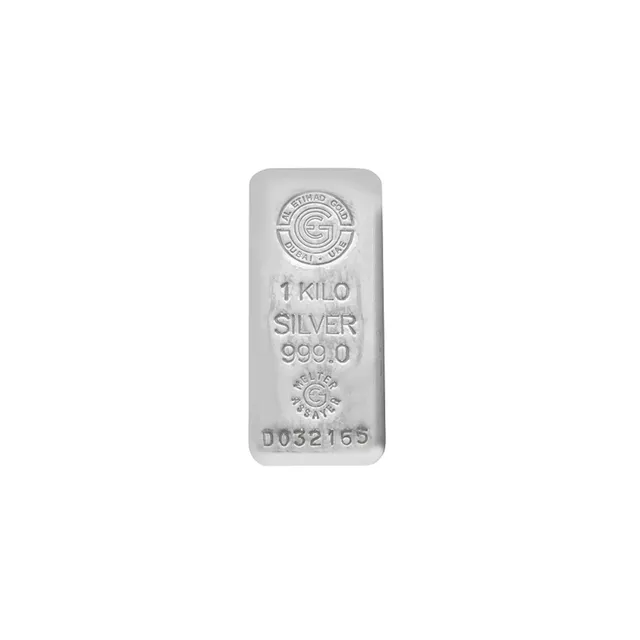 1 kg Silver Bars (Circulated) – Al Etihad Refinery Dubai — photo 1