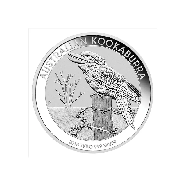 1 Kilo Silver 2016 Australian Kookaburra Coin — photo 1