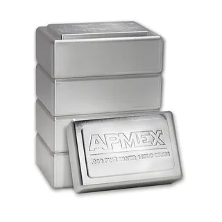 1 Kilo Silver Bar (Stacker) – APMEX
