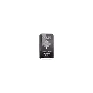 1 oz AARUS Minted Silver Bar (NOT LBMA APPROVED)