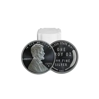 1 oz Abraham Lincoln Silver Round Tube (20 pcs) – Golden State Mint