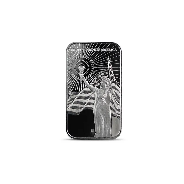 1 oz Columbia Goddess Silver Bar – Asahi Refining — photo 1