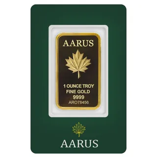 1 oz Gold Aarus Bar
