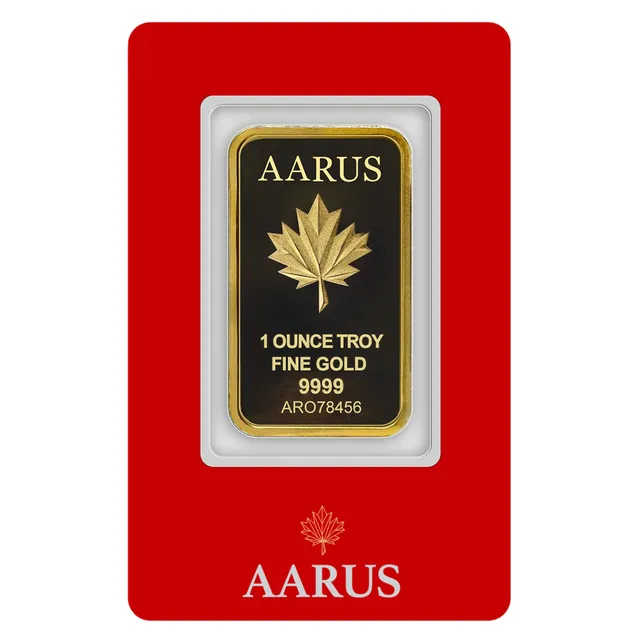 1 oz Gold Aarus Bar Red — photo 1