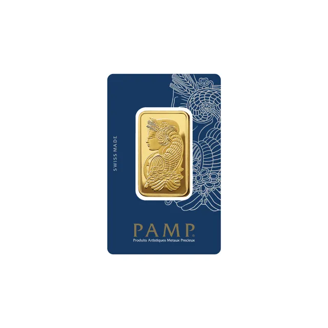 1 oz Gold Bar (Fortuna) (Inc. Assay Card) (Circulated) – Pamp Suisse — photo 1