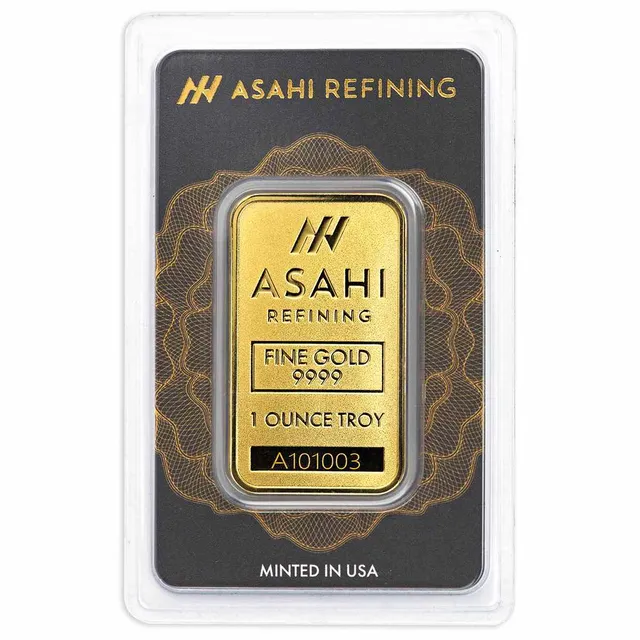 1 oz Gold Bar(Inc. Assay Card) – Asahi Refining — photo 1