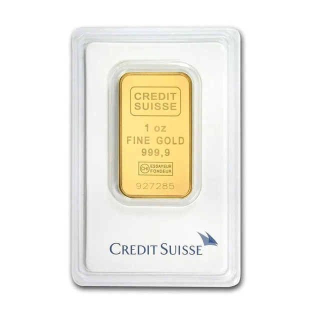 1 oz Gold Bar (Inc. Assay Card) – Credit Suisse — photo 1
