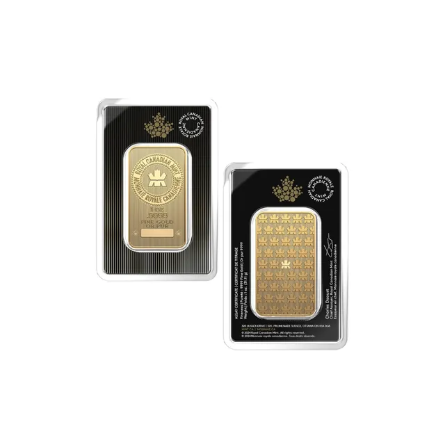1 oz Gold Bar (Inc. Assay Card) (Delivery Only) – Royal Canadian Mint — photo 1