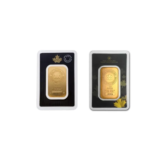 1 oz Gold Bar (Inc. Assay Card)(Old/New Style) (Circulated) – Royal Canadian Mint — photo 1