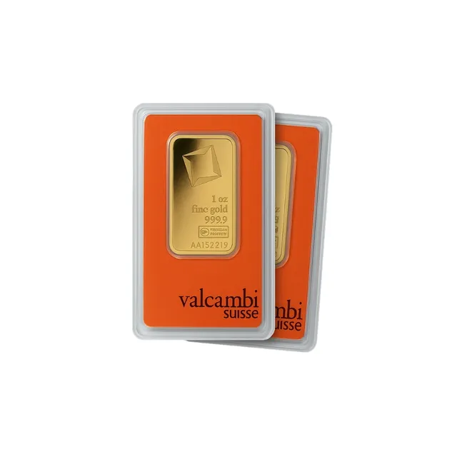 1 oz Gold Bar(Inc. Assay Card) (Pack Of 2) – Valcambi Suisse — photo 1