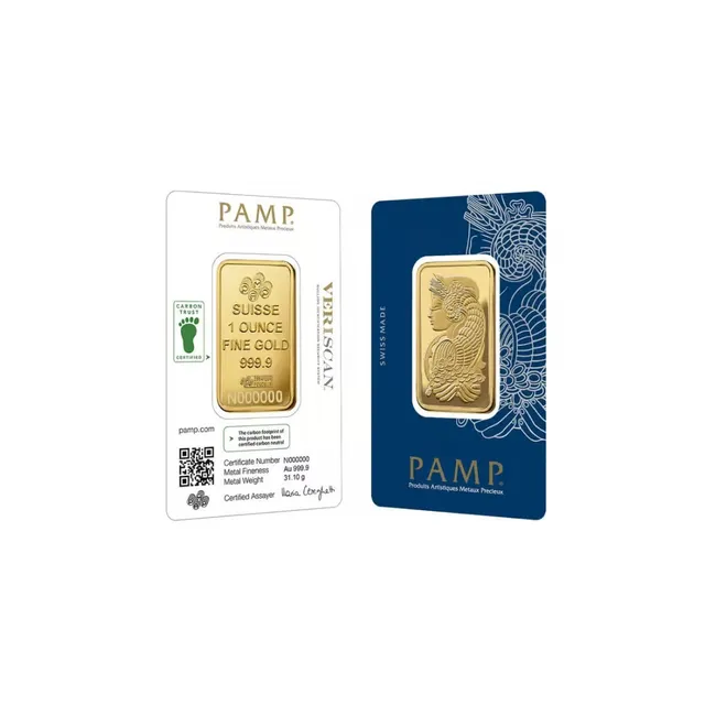 1 oz Lady Fortuna Carbon Neutral Gold Bar (Inc. Assay Card) – PAMP Suisse — photo 1