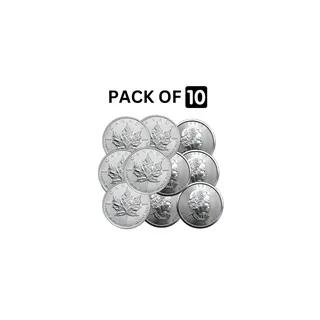 1 oz Random Year Silver Maple (Circulated) (Pack of 10) – Royal Canadian Mint