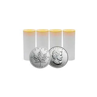 1 oz Random Year Silver Maple Tubes (Circulated) (Pack of 4) (100 Pcs) – Royal Canadian Mint