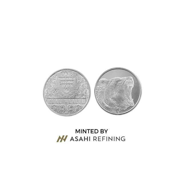 1 Oz Silver Grizzly Round (Inc Capsule) – AU BULLION — photo 1