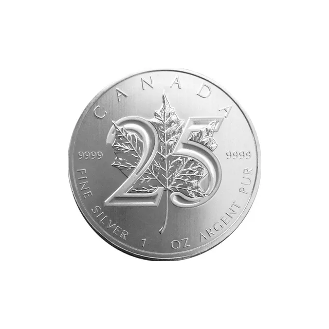 1 Oz Silver Maple - 25Th Anniversary Edition — photo 1