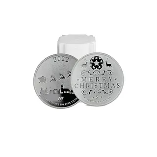 1 Oz Silver Merry Christmas Round Tube (20 Pieces) – Asahi Refining