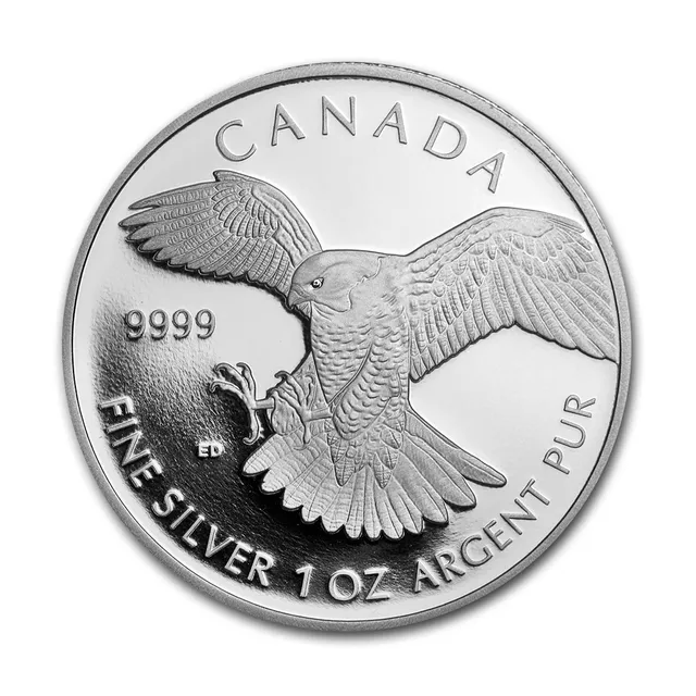 1 Oz Silver Peregrine Falcon Coin — photo 1