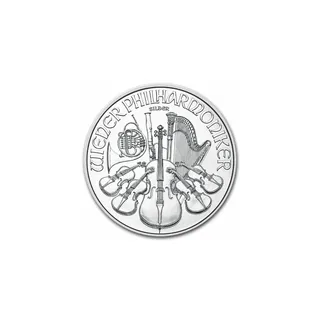 1 Oz Silver Philharmonic Coin (Random Year) (Circulated) – Austrian Mint