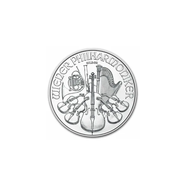 1 Oz Silver Philharmonic Coin (Random Year) (Circulated) – Austrian Mint — photo 1