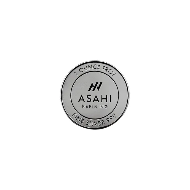 1 oz Silver Round – Asahi Refining — photo 1