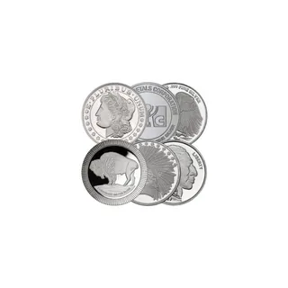 1 oz Silver Round (Random Mint & Design) (Circulated)