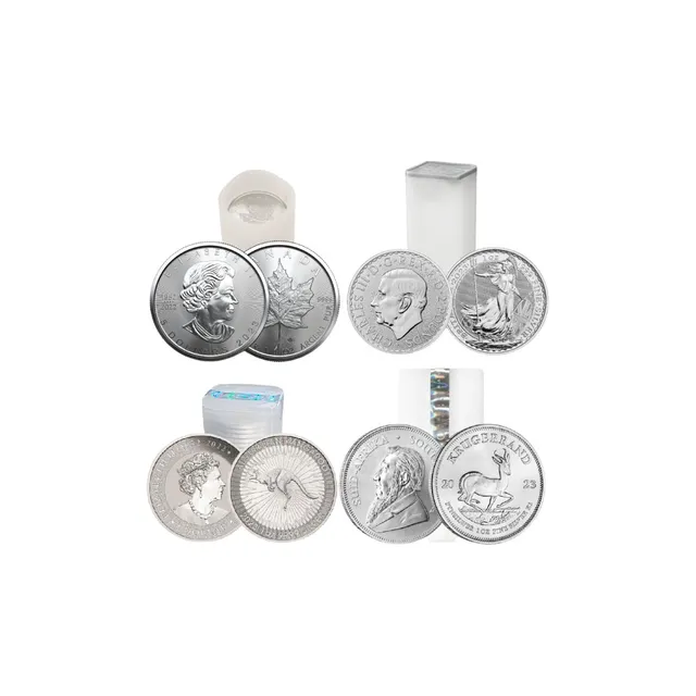 1 Oz Silver Sovereign Coin Tube Bundle – 100 Oz — photo 1