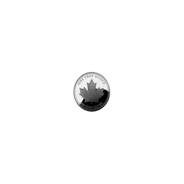 1 oz Sprott Silver Round — photo 1
