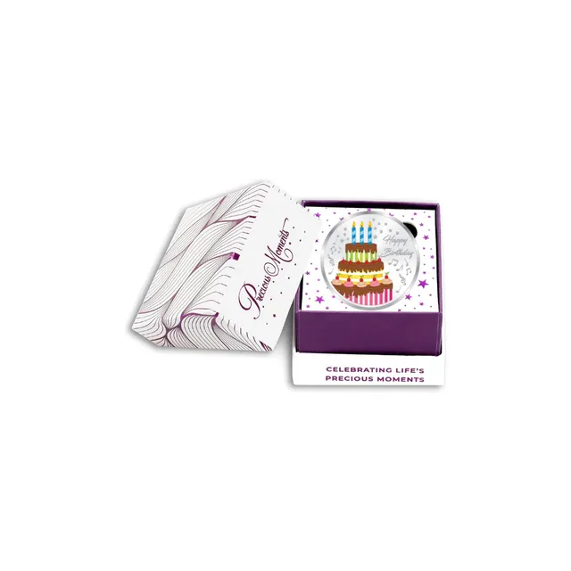 10 gram (999.9) Happy Birthday Coloured Silver Round (Inc Capsule & Gift Box) — photo 1
