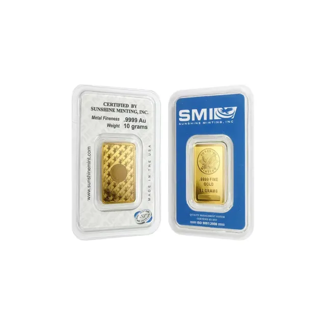 10 Gram Gold Bar (Inc. Assay Card) – Sunshine Mint — photo 1
