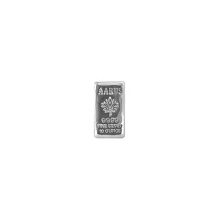 10 oz AARUS Cast Silver Bar (NOT LBMA APPROVED)