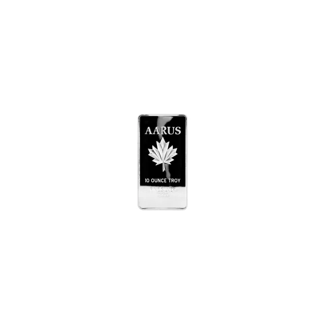 10 oz AARUS Minted Silver Bar (NOT LBMA APPROVED) — photo 1