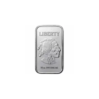 10 Oz Buffalo Silver Bar (Circulated) (Unsealed)