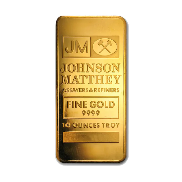 10 oz Gold Johnson Matthey Bar — photo 1