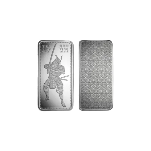 10 oz Samurai Silver Bar (Circulated) – Golden State Mint — photo 1