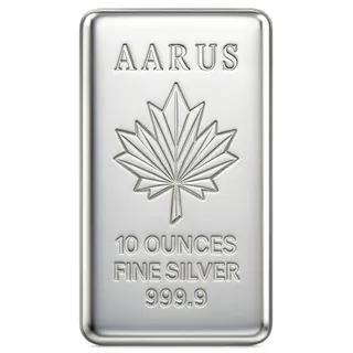10 Oz Silver Bar Aarus