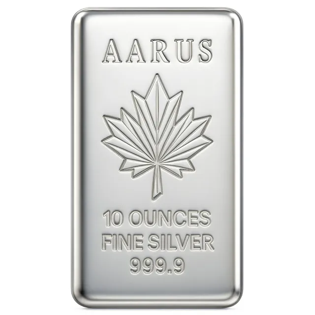 10 Oz Silver Bar Aarus — photo 1
