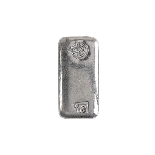 10 oz Silver Bar (Circulated) – Perth Mint — photo 1