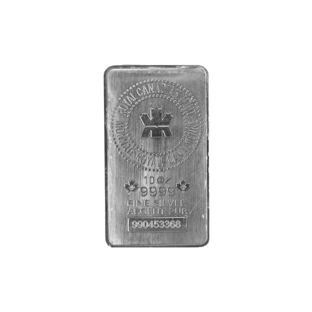10 oz Silver Bar Unsealed (Circulated) – Royal Canadian Mint — photo 1