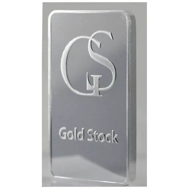 10 Oz Silver Gold Stock Bar — photo 1