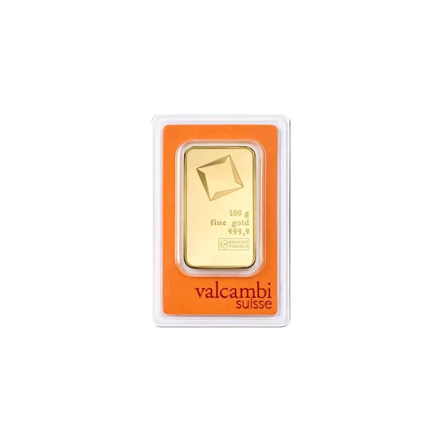 100 Gram Gold Bar (Circulated) (In Assay) – Valcambi Suisse — photo 1