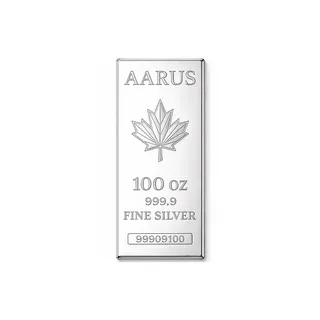 100 Oz Silver Aarus Bar
