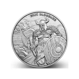 1oz Eric Bloodaxe Legendary Warriors Silver Round