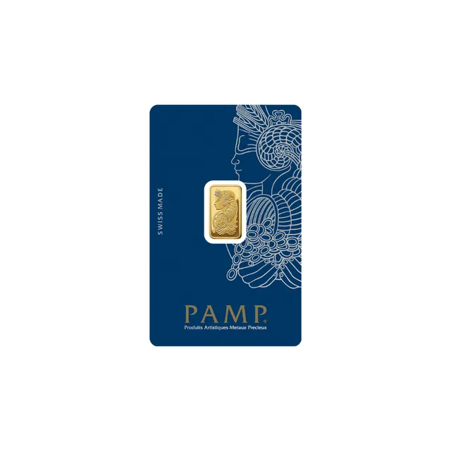 2.5 Gram Gold Bar (Fortuna) (Inc. Assay Card) – Pamp Suisse — photo 1