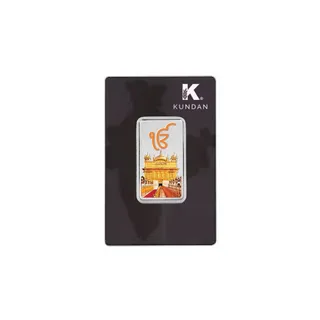 20 Gram Ik Onkar Colored 999 Silver Bar – Kundan